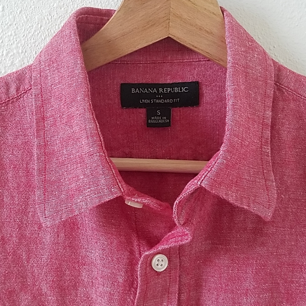 BR linen button-down shirt